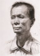 北京畫室素描頭像中年男士范畫賞